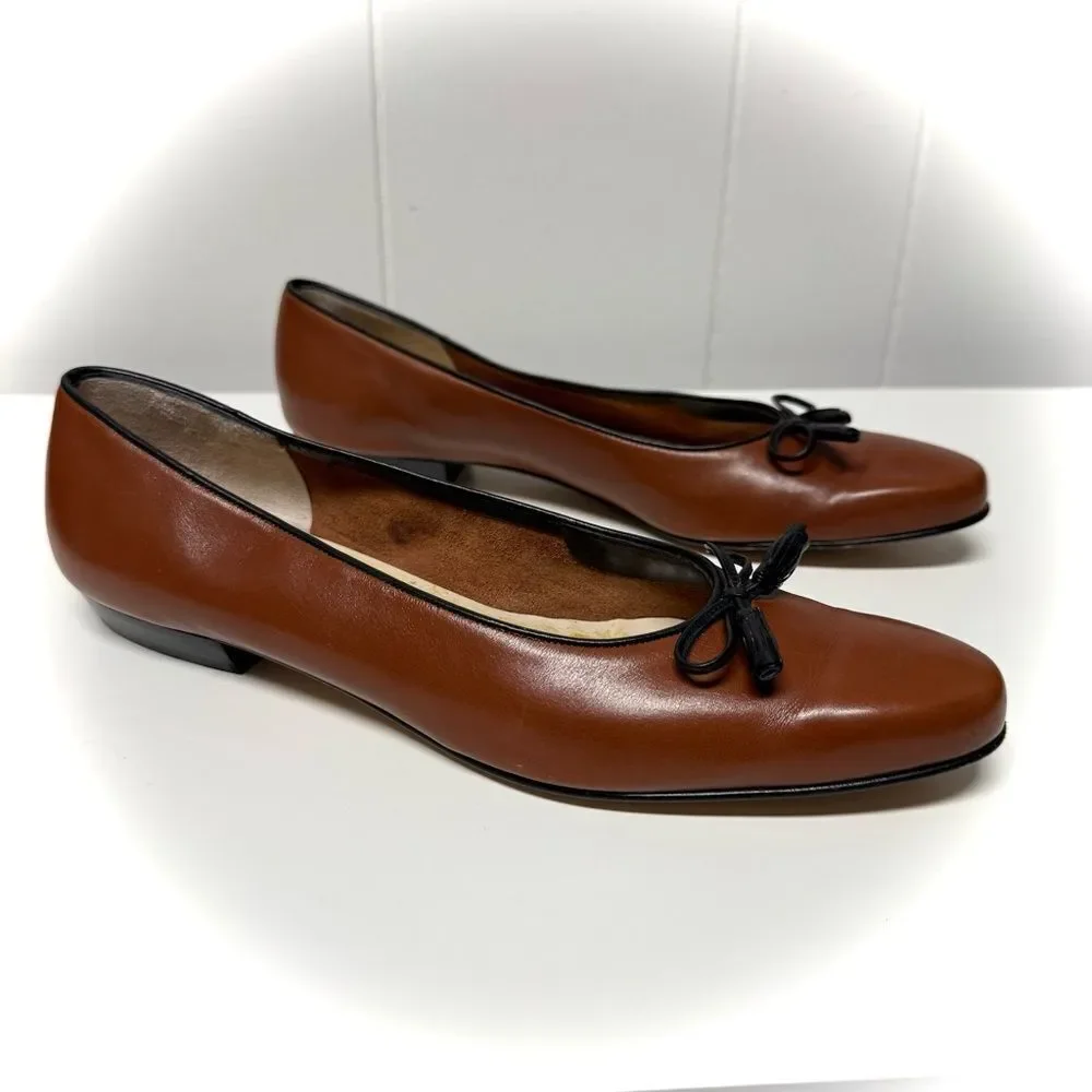 Salvatore Ferragamo Leather Ballet Flats Size 9.5